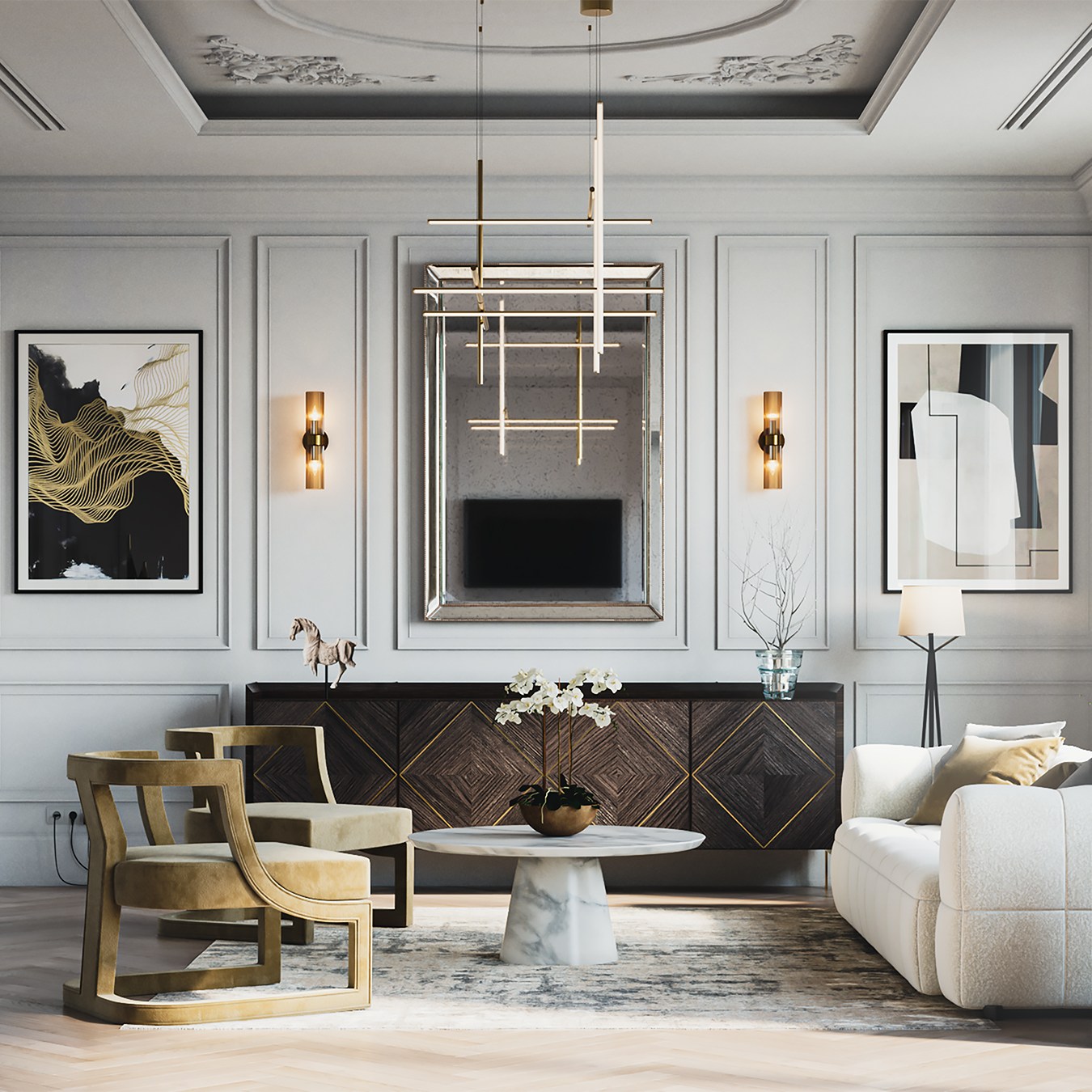 UK Project, interior render